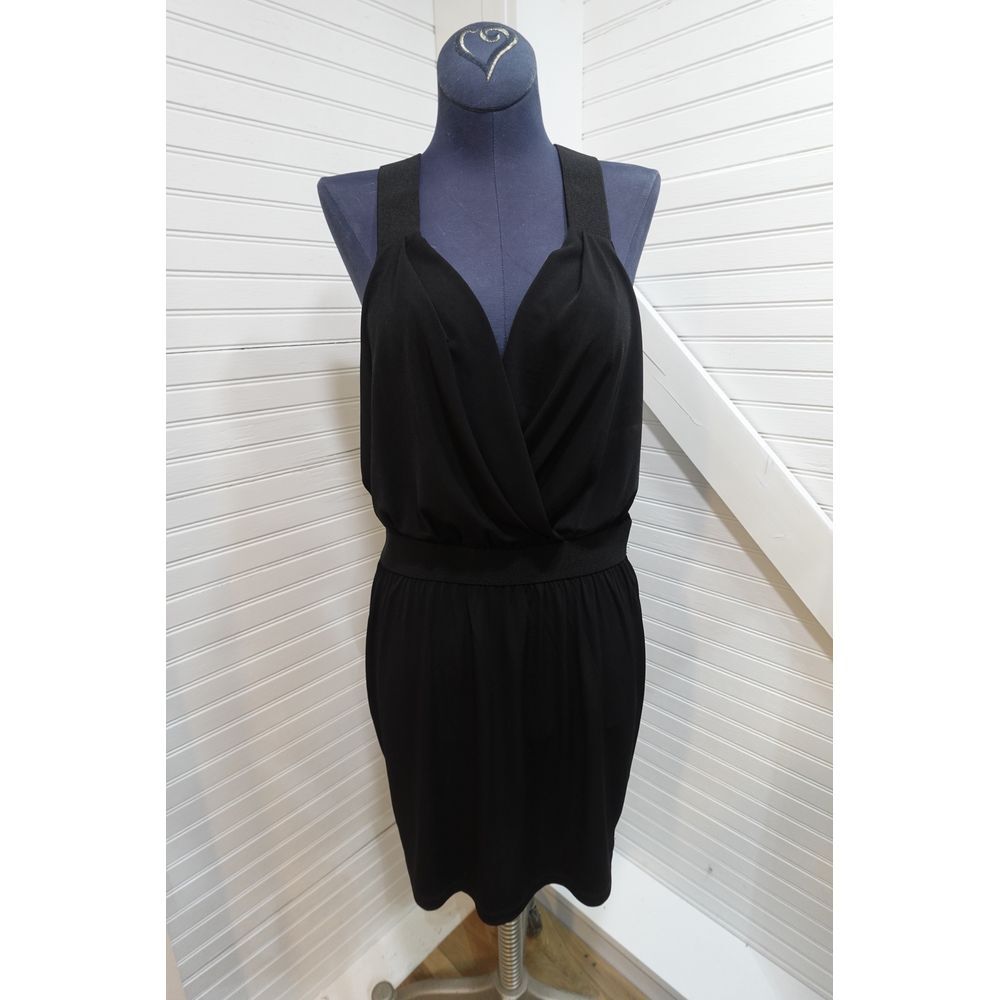 BCBGeneration Black racerback dress Women's small Little Black Dress Retro Y2K
